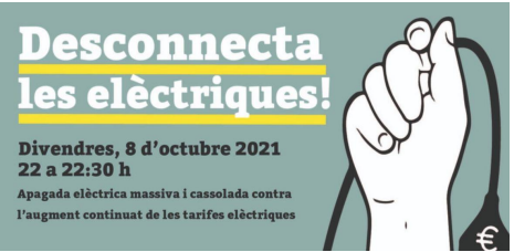 Canet s’adhereix a l’apagada convocada contra l’increment de les tarifes del preu de la llum